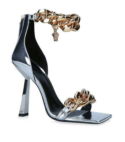 versace chain strap sandals|Versace Chain & Leather High.